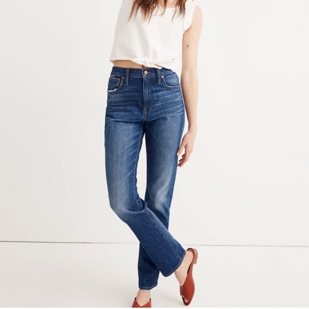 Madewell Hi Rise Slim Boy Jeans Size 30